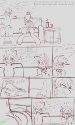 Silversponystash:little Doodle Comic For A Warm Upstallion Silvy And His Roommate