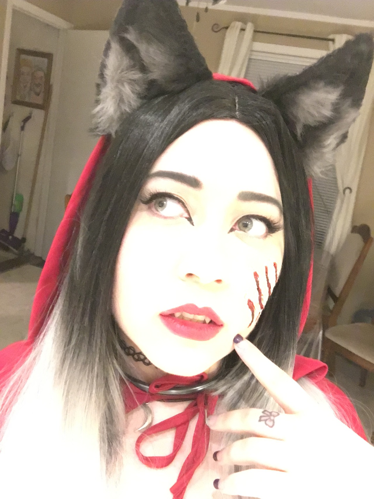 little-tea&ndash;fox:  Little red riding wolf~this was a fun Halloween costume!