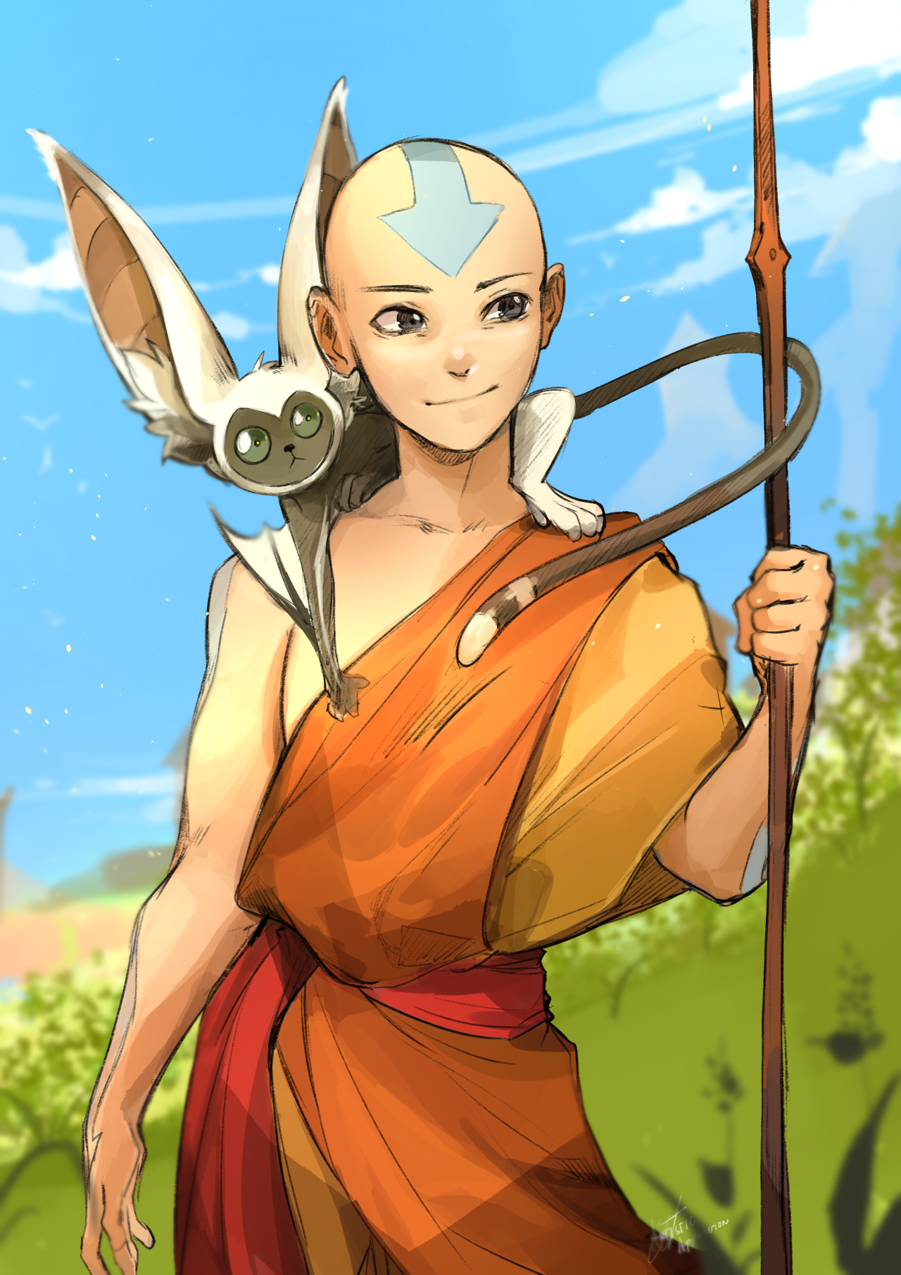 Theartisticapparitionmy Favorite Protagonist Heres A Sketch Of Aang