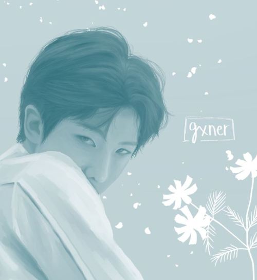 gxner-art: FLORAL SERIES - Namjoon 4/7 DIGITAL ART art on instagram: @ _gxner_other t