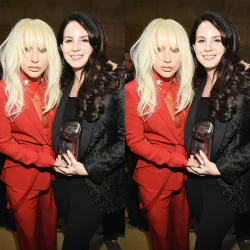 dellrey:    Lana and Gaga at the Women in Music Awards today   