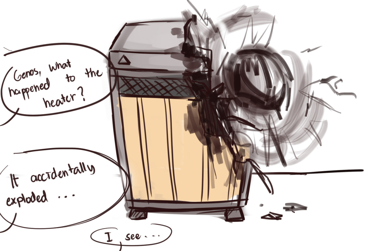 blauerozen:  Genos is jealous of home appliances, pass it on. You must be so proud