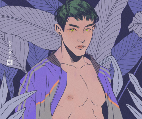 Ushijima-kun and some leaves 