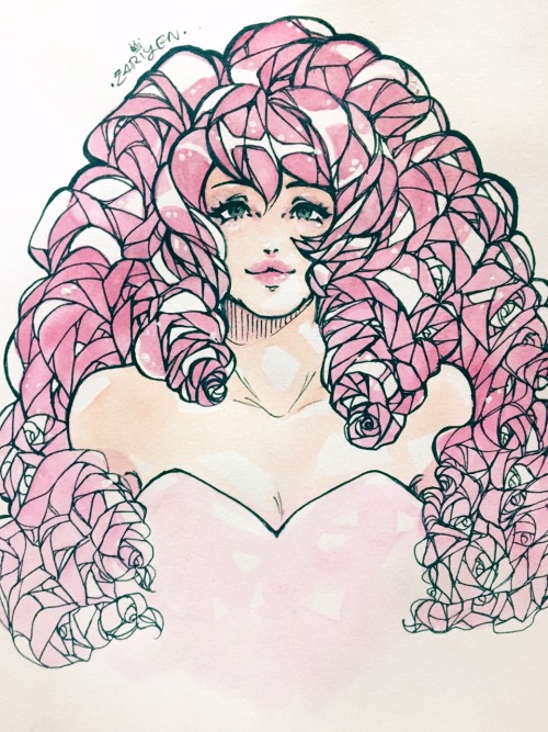 the-doddler:zariyen:Inktober day 23 + Rose! ❤️❤️❤❤