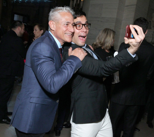 dailyconradricamora:  Honoree Greg Louganis (L) and Conrad Ricamora attend Point Honors Gala on April 11, 2016 in New York City. 