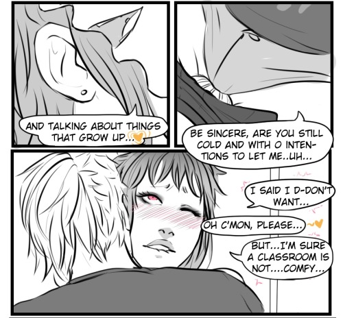originalike:  I need to say so much about this XD The first, yes, this is first part. I think I will need two strips like this to do what I’ve on mind. Second thing, I’m not used to do lineart comics and it killed me so much XDD Third part, and related
