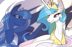 probablyfakeblonde:  Princess print for BronyCon and Nightmare Nights 2015   &lt;3