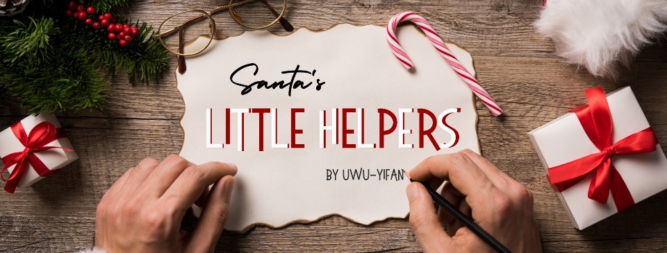 Santas hawt little helper widens juicy holiday cheer