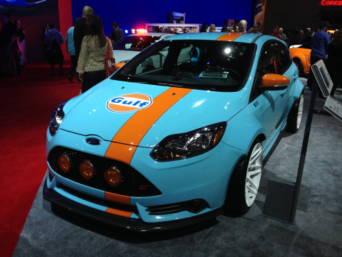 Porn photo throttlestomper:  Ford Focus ST in Gulf Livery