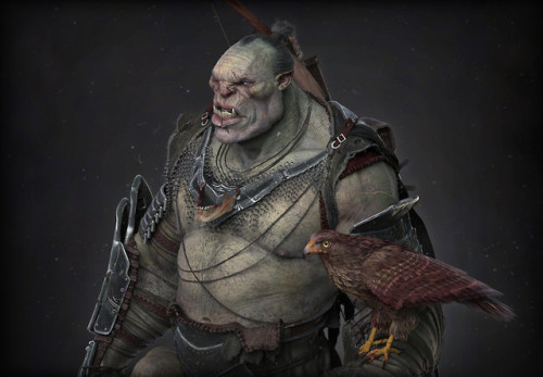 quarkmaster:    Orc hunter and his hawk  porn pictures