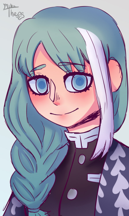 mikatheghostgirl:I used @umitochi‘s oc for a bit of shading practice and also because I love her des