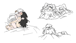 monotiddy:some old scribbly mono wips i found