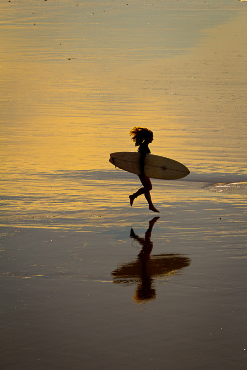 Skipping for surf in Baja.