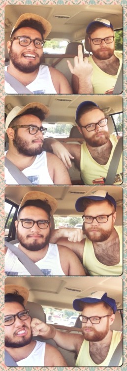 mrrobotico:  mrrobotico:  Outtakes from our fast food adventure. I’ve only gained about 10 pounds since being in Georgia.  I love him so much.