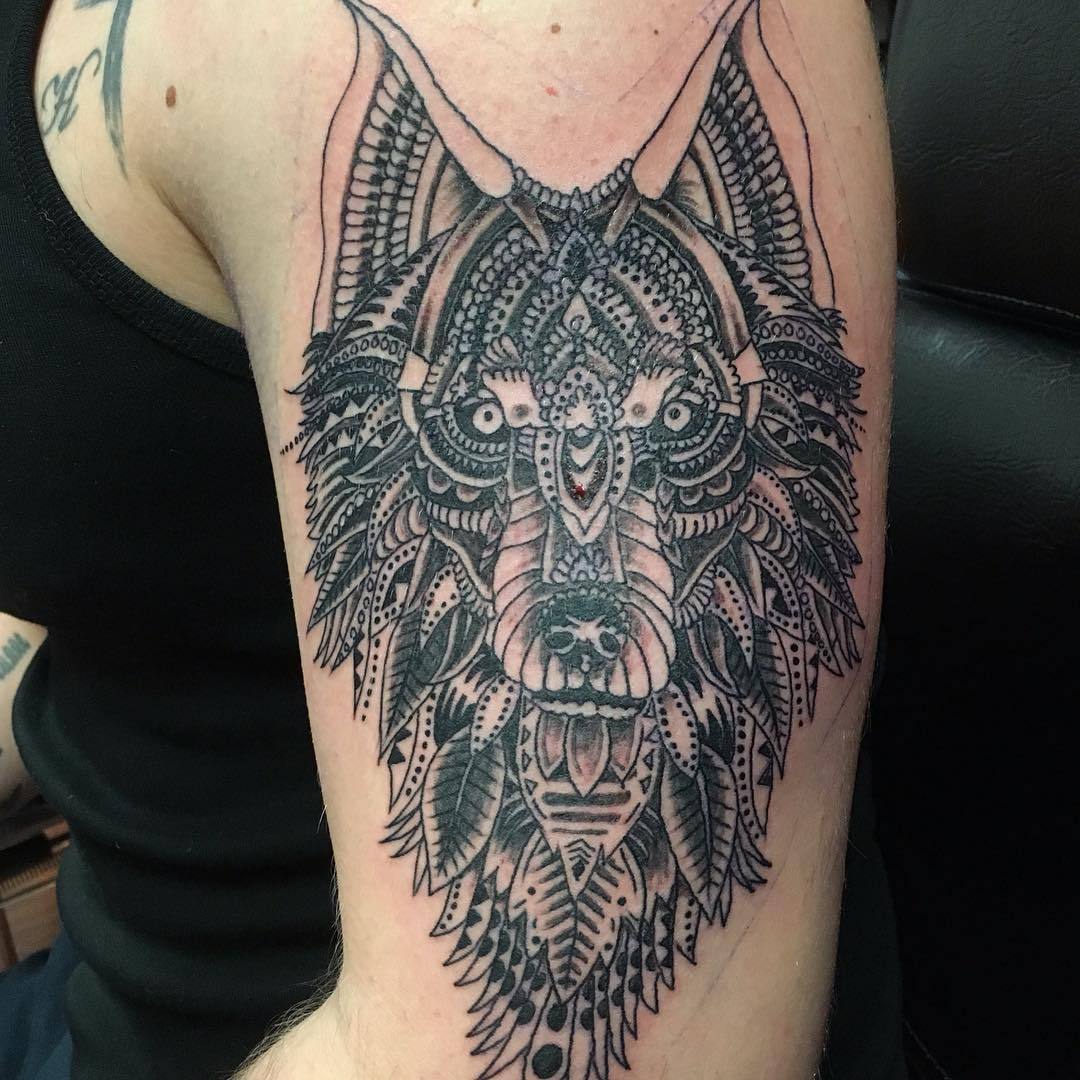 Update more than 70 mandala wolf tattoo  thtantai2