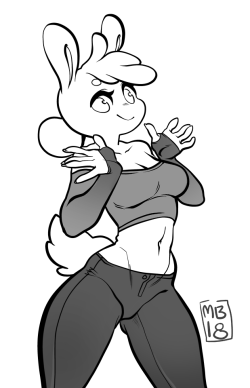 pudgeruffian:  merriberry:  have a bun  Shoulderless tops are my kryptonite.Ya’ll are gay for bunny girls right?