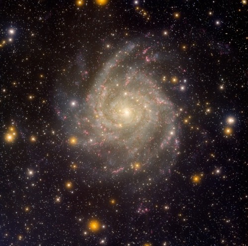 amazinguniverses:Hidden Galaxy IC 342 by T. Rector (U. Alaska Anchorage), H. Schweiker,