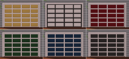 Here are six two-tone window recolors for the Bespoke Build set.  I meant to make some of these year