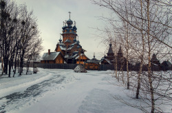 landscapelifescape:  The wooden monastery