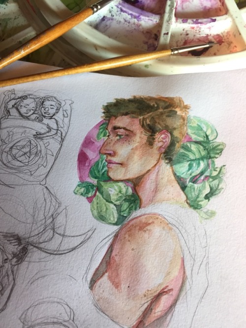 Wip of a Dean I was working on in watercolor.