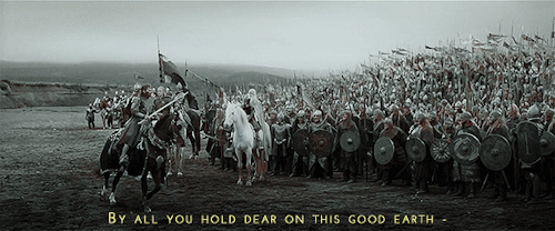 aragornslegacy:LOTR: The Return of the King - Aragorn’s speech at the Black Gate (Part 2)