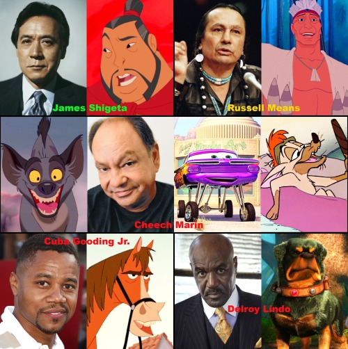 marrymejasonsegel:Men of color and the Disney characters they have played