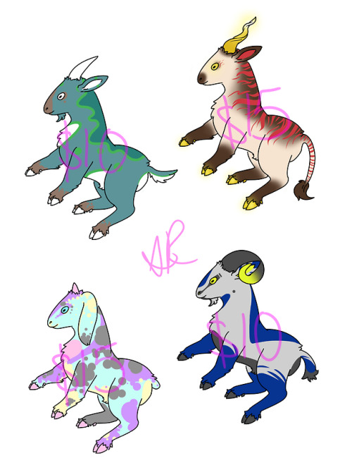 Hey guys, I have these goat adopts for sale and I’m really in need of money. I was hoping these woul