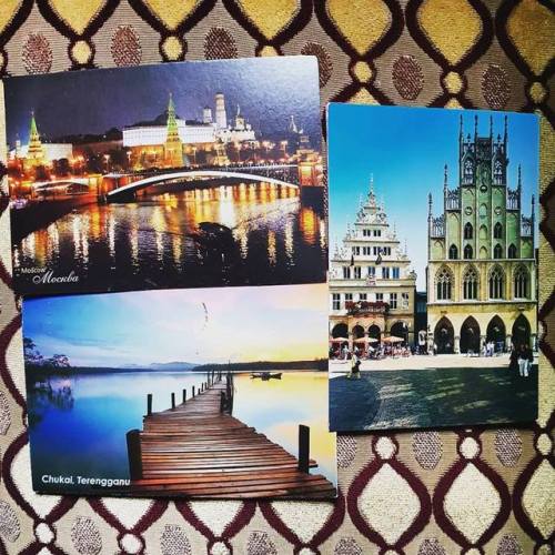  Incoming : 050818 ✉Some beautiful postcards arrived this week from Germany , Malaysia and Russia ❤ 