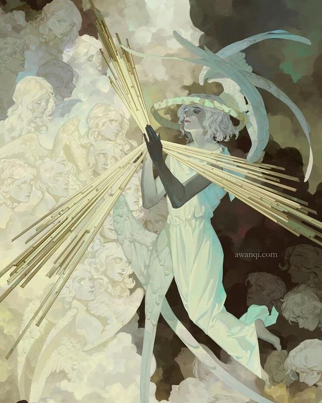 ousia-poetica:  You grow when the roots are firm and solid. Illustration by aw.anqi