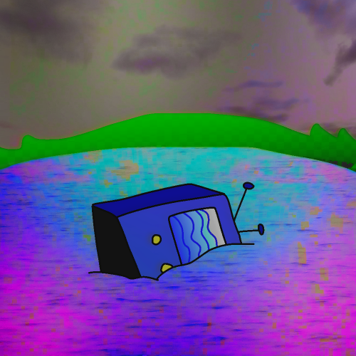 Tv In Water.