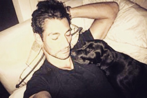 ohmygandy:  World Animal Day - David & Bumble 🐶❤️  I wanna be that pup