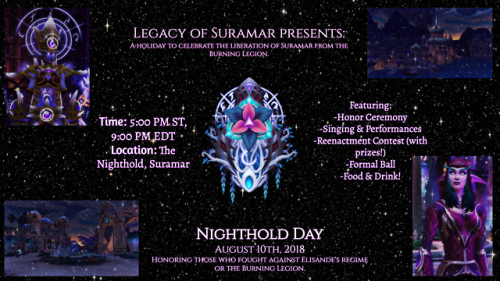 legacyofsuramar: Bastille Day is coming to Azeroth as… Nighthold Day! Come and celebrate the liberat