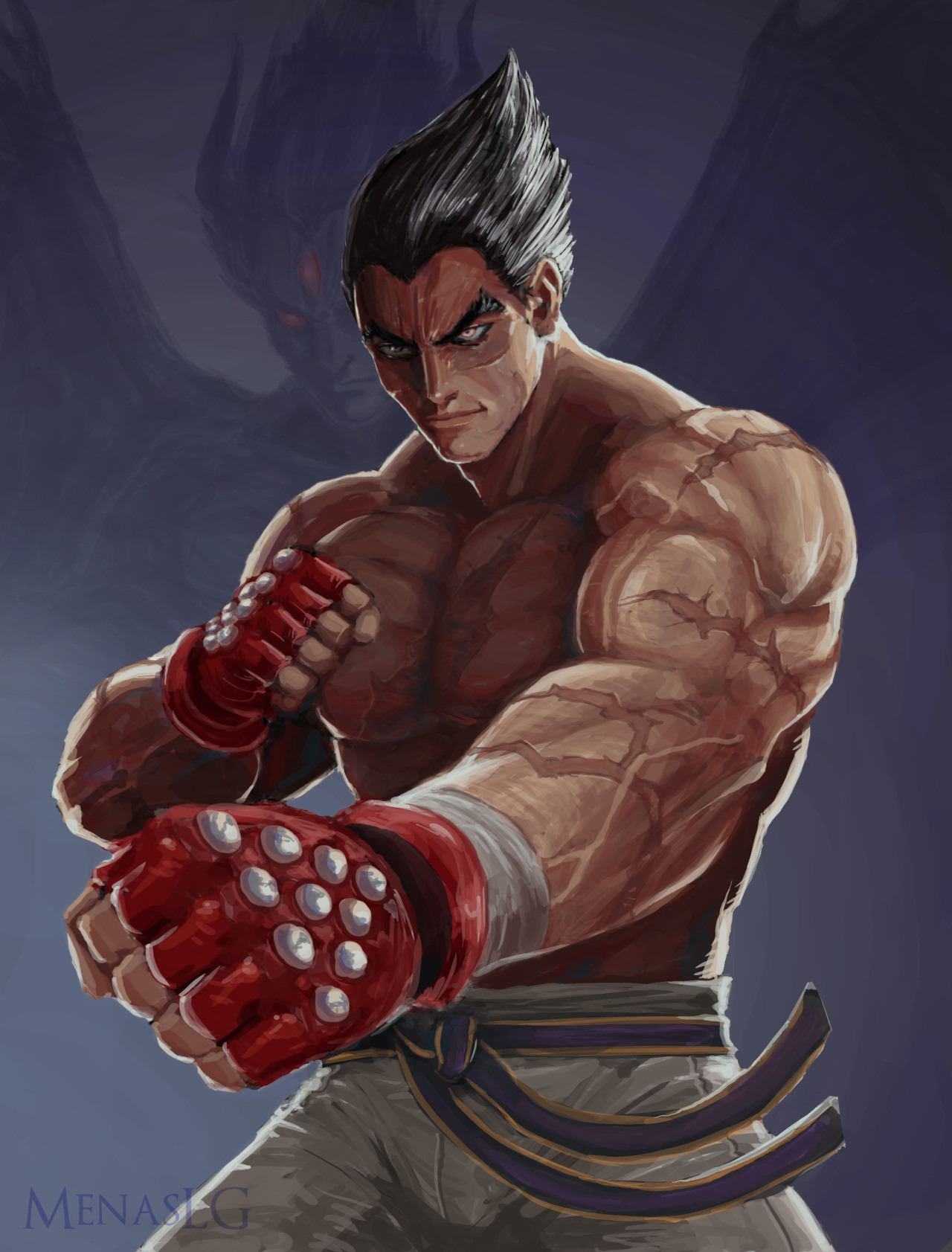 FADEL DAHNIM - Kazuya Mishima Fanart 2014