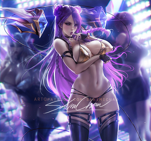 sakimichan: some of the  NSFW variation of Kd/a Kaisa ;3&lt;3 sfw/nsfw psd,hd