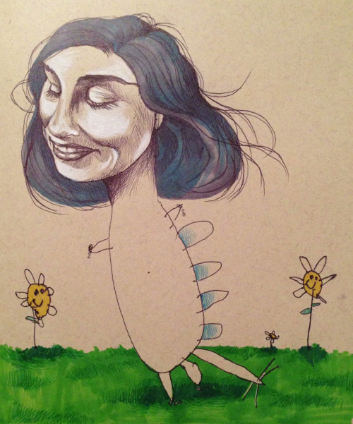 windycarnage: itscolossal: Artist Collaborates with her 4-Year-Old Daughter to Create Amazing Illust