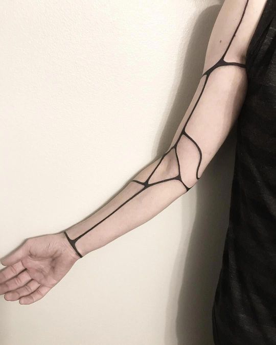 fine line tattoo sleeve geometricTikTok Search