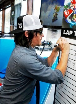  Norman Reedus and Chandler Riggs the Nintendo Lounge at SDCC 2014 