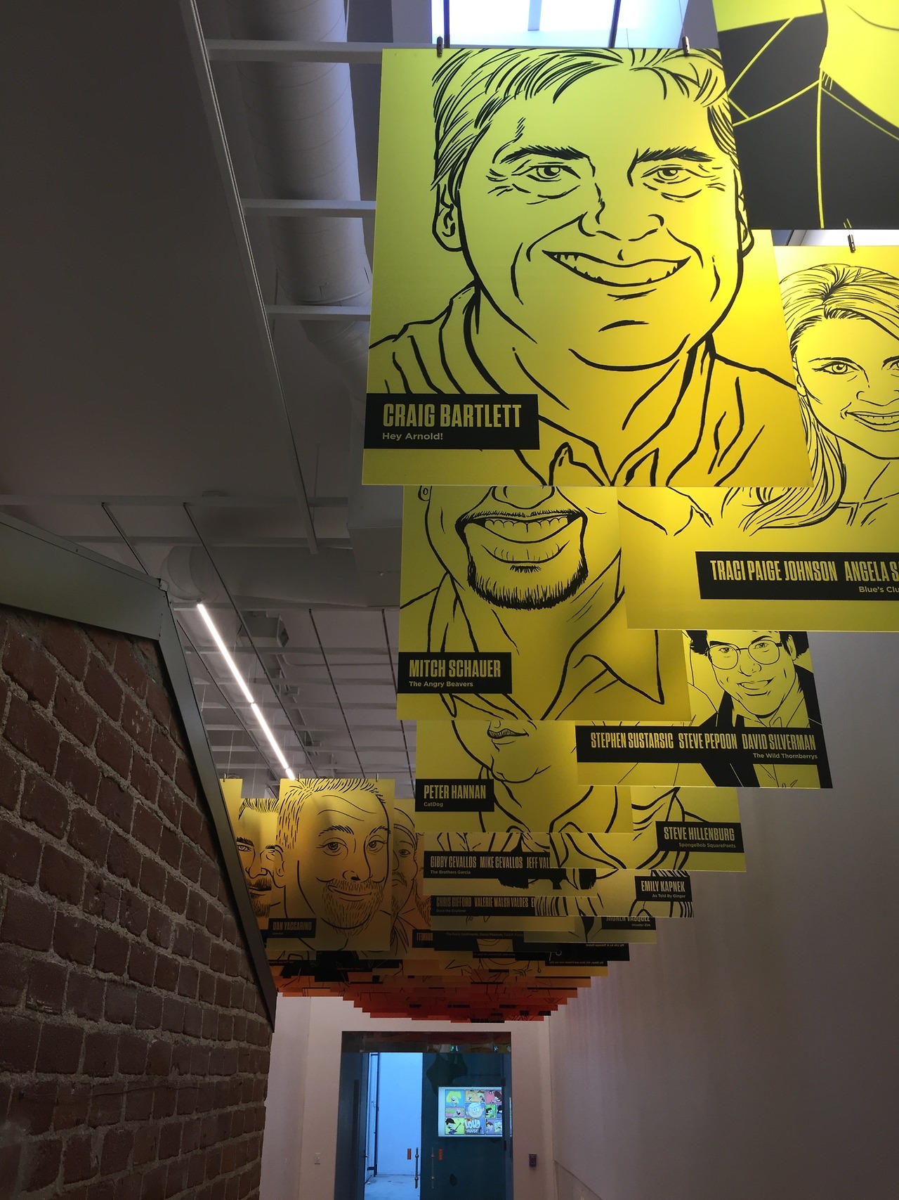 thesplatofficial: nickanimationstudio:  The new Creator Hall at Nick Burbank pays