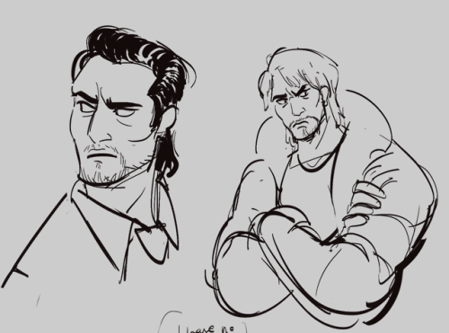 aggrovante:more silly yakuza doodles from twitter! mostly just a bunch of saejimas n daigos lol