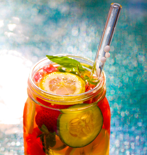 Olenko&rsquo;s Summer Fruits Infused Water organic watermelon organic strawberries organic cucum