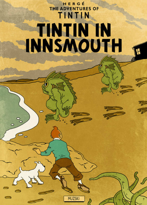 d20burlesque:  thomasheger:  Tintin & Lovecraft (source)  This complete series is amazing! 