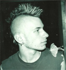 punkerskinhead: good looking punk with mohawk