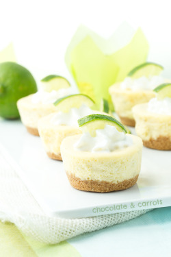 do-not-touch-my-food:  Mini Lime Cheesecakes