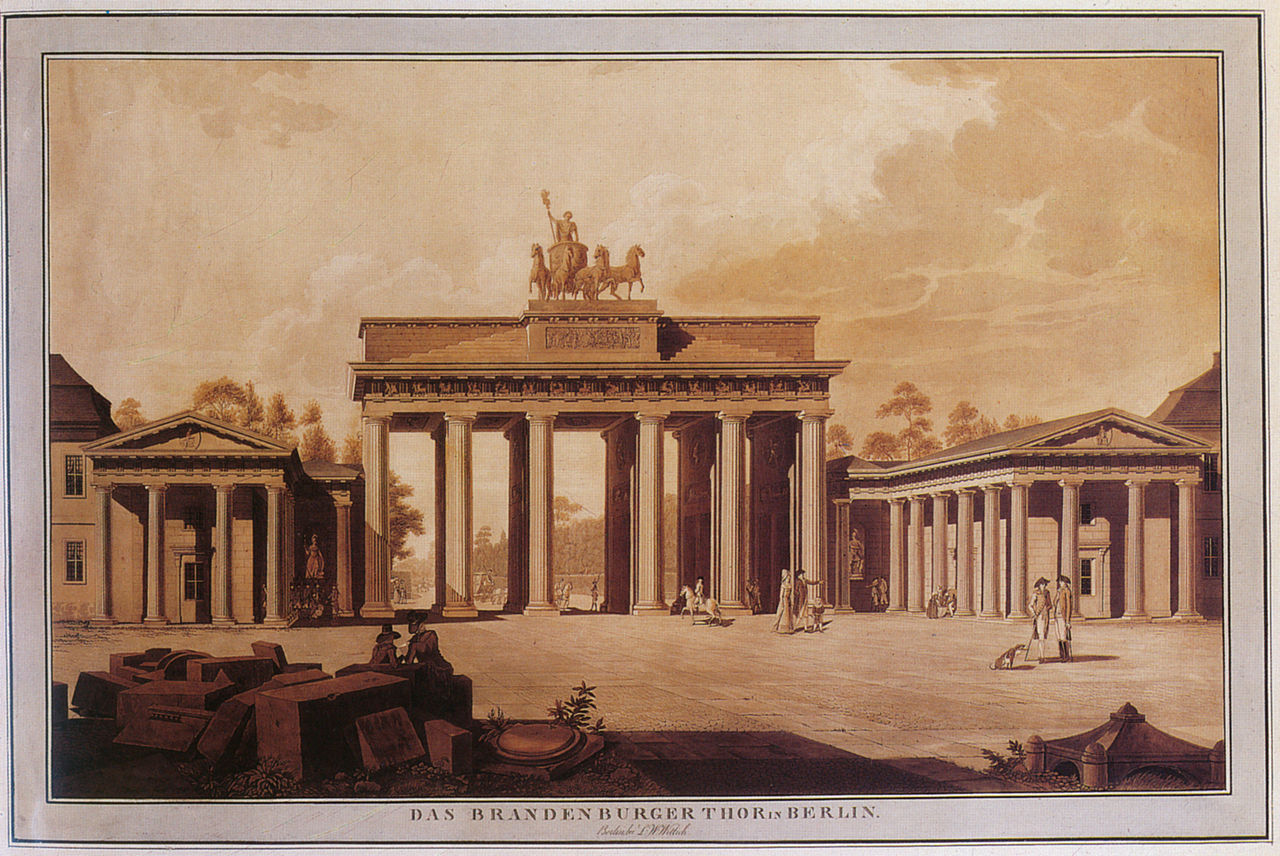 The Brandenburg Gate in 1796, Berlin