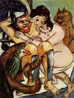 Max Beckmann (Leipzig 1884 - New York City 1950); Odysseus und Kalypso, 1943; oil on canvas, 115.5 x 150 cm; Hamburger Kunsthalle, Hamburg