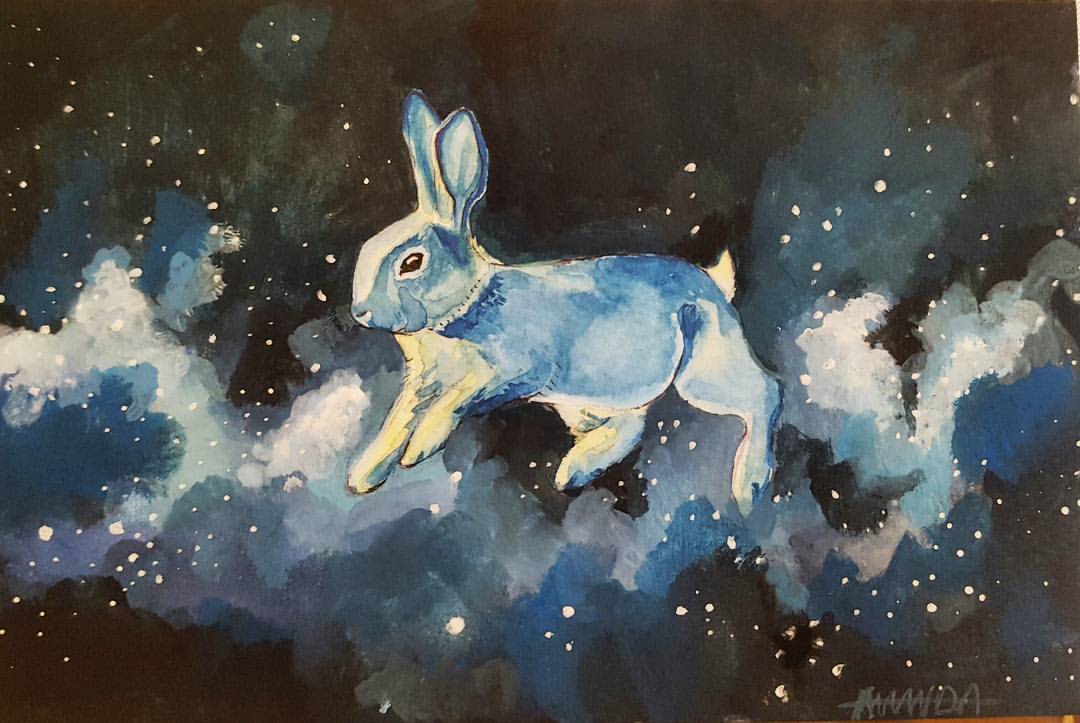 Bunnies in space!
This one is a mix of watercolor and gouache.
#watercolor #gouache #painting #bunnies #bunny #space #outerspace #stars #blue #color #myart #sandmanalone #artistsofinstagram #artistsoftumblr #floating #leapingbunny #rabbit #spacebunny