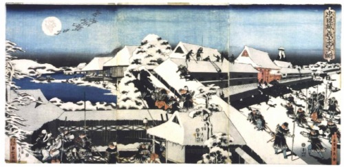 oldtimejapan: The historical basis for the narrative begins in 1701. The ruling shogun Tokugawa Tsun