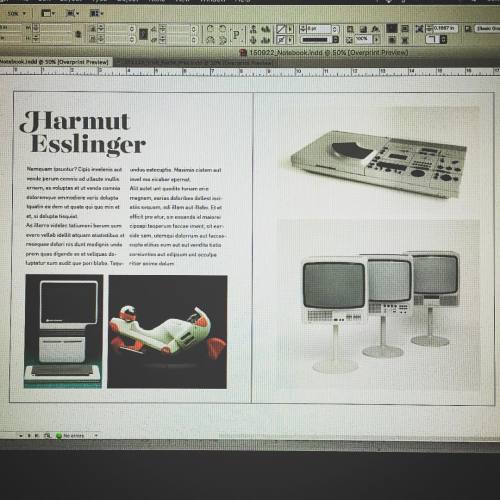 So, so tired of staring at #indesign. #designerproblems #hartmutesslinger