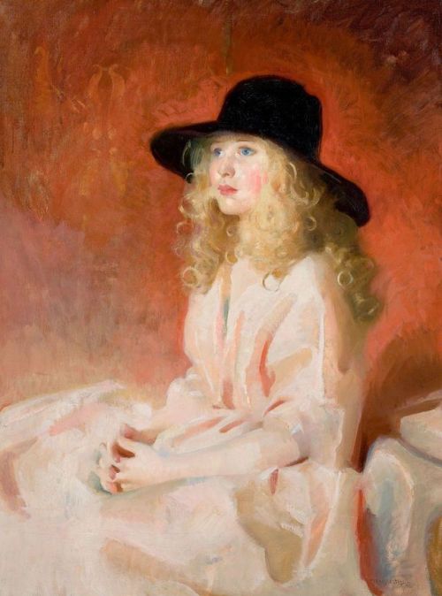 Myrtle Jean MacLaneGirl with Black Hat, circa 1926