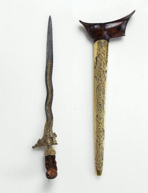 Gold decorated kirs, Indonesia, circa 1600-1800.from The Asian Art Museum